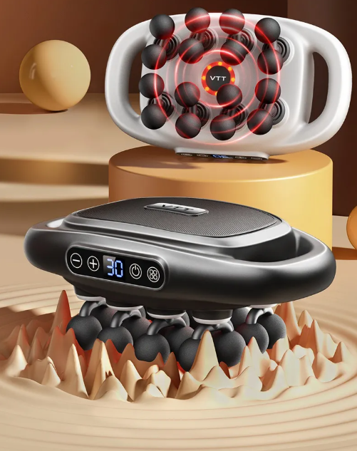 Massage gun interchangeable head attachments for different muscle groups
