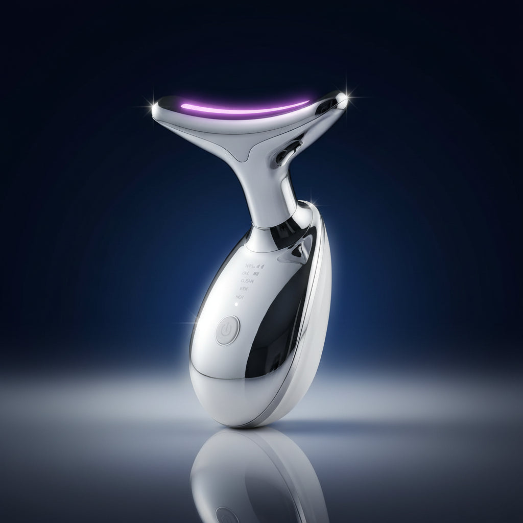7-color microcurrent facial massager for anti-aging acne and skin brightening