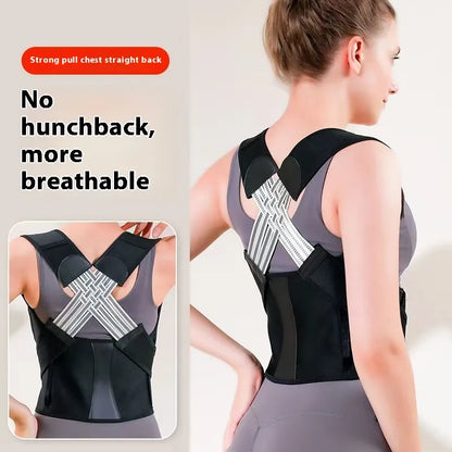 Back posture corrector band for spinal realignment and slouch correction all day