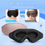 Sleep mask adjustable strap for secure comfortable fit during sleep