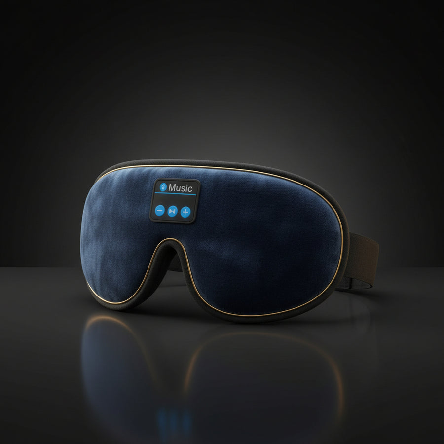 3D Bluetooth sleep mask with built-in speakers for wireless music during sleep