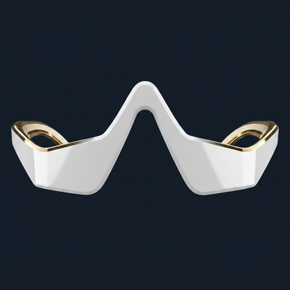 Wireless eye massager slim profile for desk and travel use
