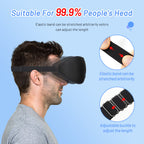 Memory foam sleep mask side view showing 3D contoured design for eye comfort