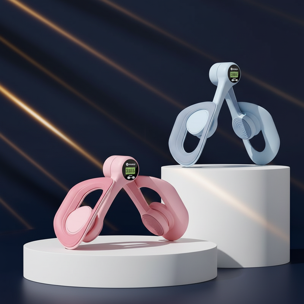Pelvic floor muscle trainer with adjustable spring resistance for targeted strengthening