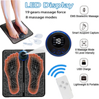 Ultra-thin foldable foot massage pad for home office and travel use