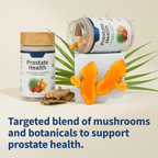 Two-bottle men's supplement set for comprehensive daily wellness support
