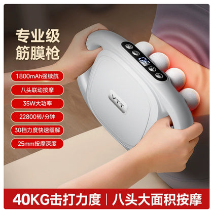 Massage gun whisper-quiet 36-45dB noise level for home and office use