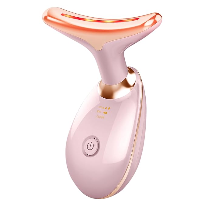 LED facial massager complete product package with accessories