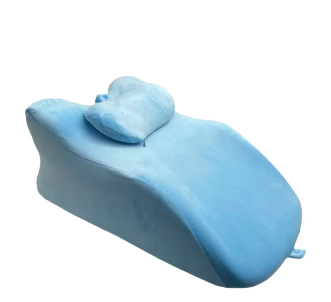 Pillow for front sleepers available in Green Blue Dark Gray and Light Gray