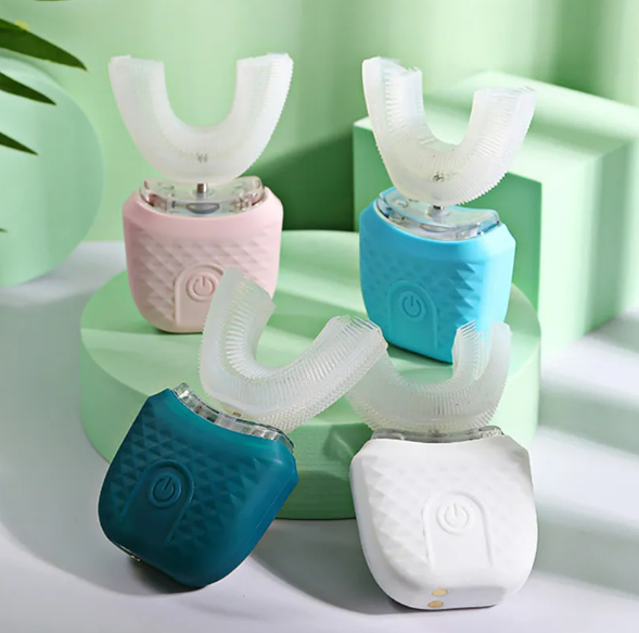 U-shaped ultrasonic electric toothbrush for full-mouth cleaning in 2 minutes