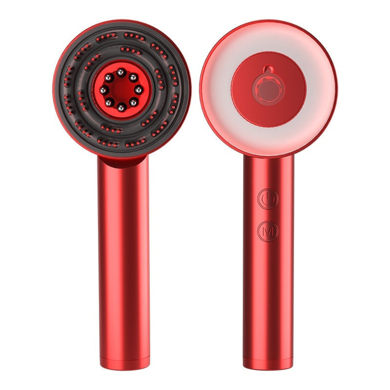 Scalp massager comb product packaging and included accessories