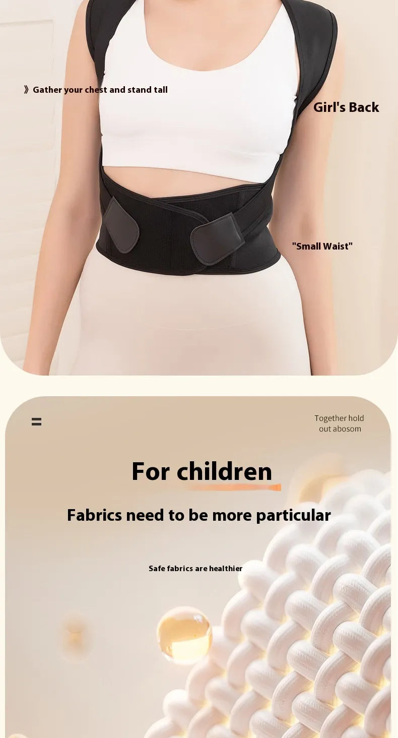 Posture corrector band breathable fabric sizes S to XXXL for all body types
