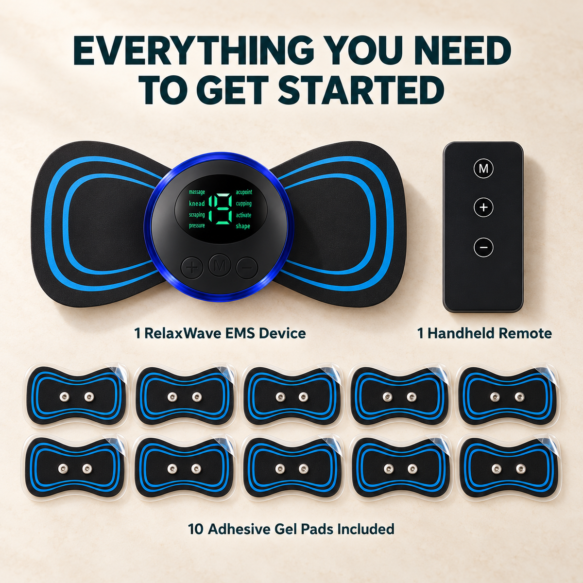 RelaxWave EMS Neck & Back Massager