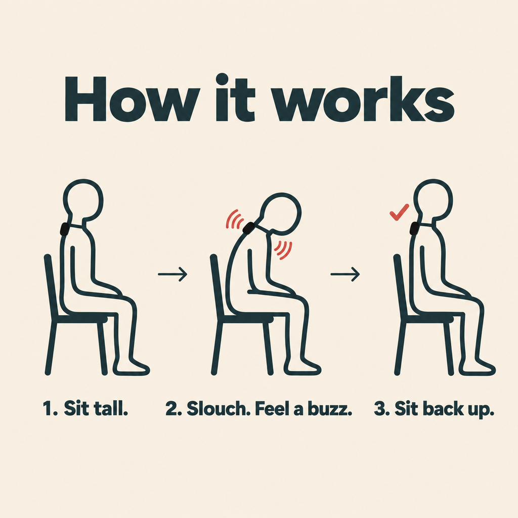 Avenza Align™ Posture Trainer: Buzzes When You Slouch