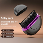 Portable ceramic steam hair straightener for frizz-free salon results anywhere
