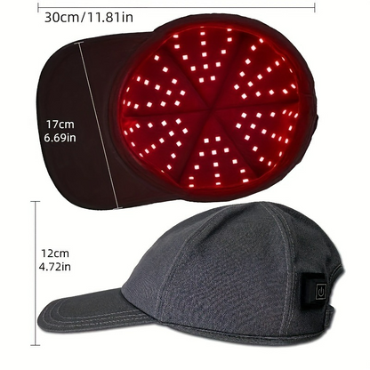 Red light therapy cap rechargeable adjustable fit for all head sizes