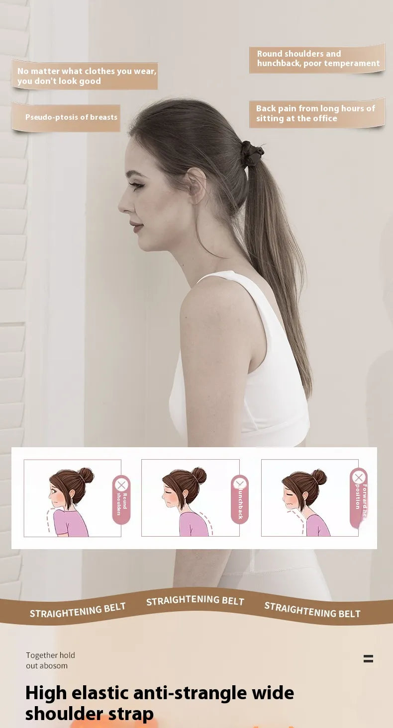Posture corrector 3 and 4 strap options for different support levels