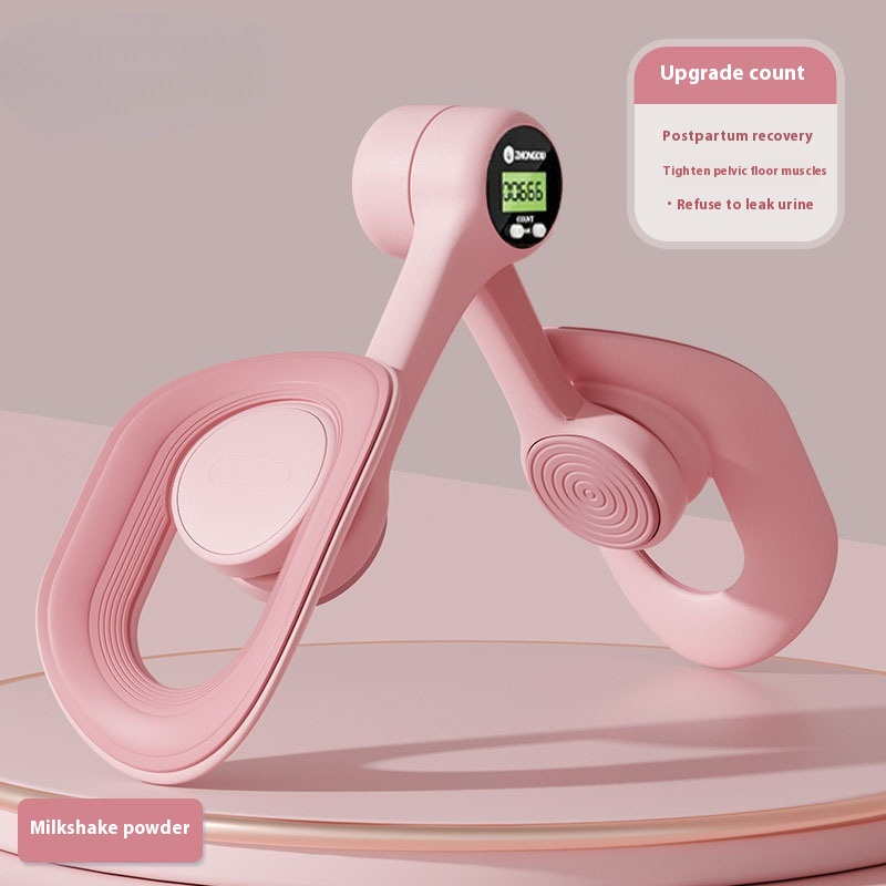 Pelvic muscle trainer color options in pink and blue