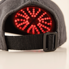 Extreme close-up of the LED array inside the therapy cap