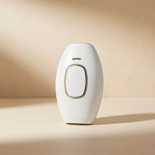 White IPL hair removal device, single product studio shot