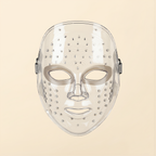 Clear plastic packaging for the LED facial rejuvenation device