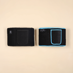 Two red light therapy waist belts shown side by side
